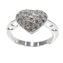 指輪 750 K18 WG ホワイトゴールドハートモチーフ ノーブランドリング ダイヤモンド合計0.35ct【中古】【程度A】【美品】(4)