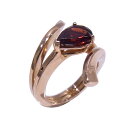 ダミアーニ DAMIANI 指輪 #11エデン リング 750 K18PGピンクゴールド ダイヤモンド ガーネット【中古】【程度A】【美品】
