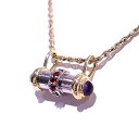POLA ポーラ ペンダントネックレス750 K18YG イエローゴールド Pt900 プラチナルビー0.14ct サファイア0.58ct【中古】【程度A】【美品】