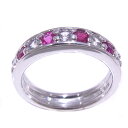 スタージュエリー STAR JEWELRY指輪 リング K18WG ホワイトゴールドルビー クリアストーン【中古】【程度A】【美品】