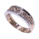 カシケイ Kashikey Melange BandK18PG/WG ピンクゴールド/ホワイトゴールドメランジェ リング ダイヤ 0.50ct【中古】【程度A+】【極上美品】