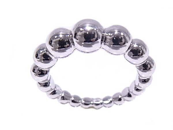 ヴァンクリーフ＆アーペル　Van Cleef ＆ Arpels750　WG　ホワイトゴールド　＃47ペルレリング　ヴァリアシオン　リング　指輪【中古】【程度A+】【極上美品】