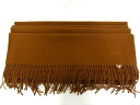 エルメス HERMES カシミヤ100%マフラー ストールレディース メンズ ブラウン 大判【中古】【程度A】【美品】