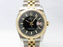 【中古】【程度A】【美品】ロレックス　ROLEX　デイトジャスト　116233　黒文字盤　Z番