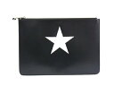 ジバンシー GIVENCHY クラッチバッグ PANDORA カーフスキン BC06350469 004 ブラック×ホワイト×シルバー金具 【中古】【程度A+】...
