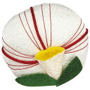 お供え ちりめん細工 甘美 お供え物 御供 盆飾り お盆 新盆 初盆 お彼岸 正月 正月飾り 法事 贈り物 贈答用 ギフト 仏壇 仏具 お香 おしゃれ かわいい インテリア 京都 夢み屋 国産 日本製 『 甘美 侘助 白(KKN-26) 』