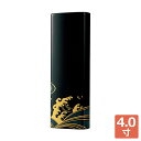 位牌 モダン 4.0寸 モダン位牌 コンパクト おしゃれ 小さい 高級 蒔絵 風景 波 越前塗 漆 家具調 リビング 供養 手元供養 お位牌 仏具 国産 『 波...
