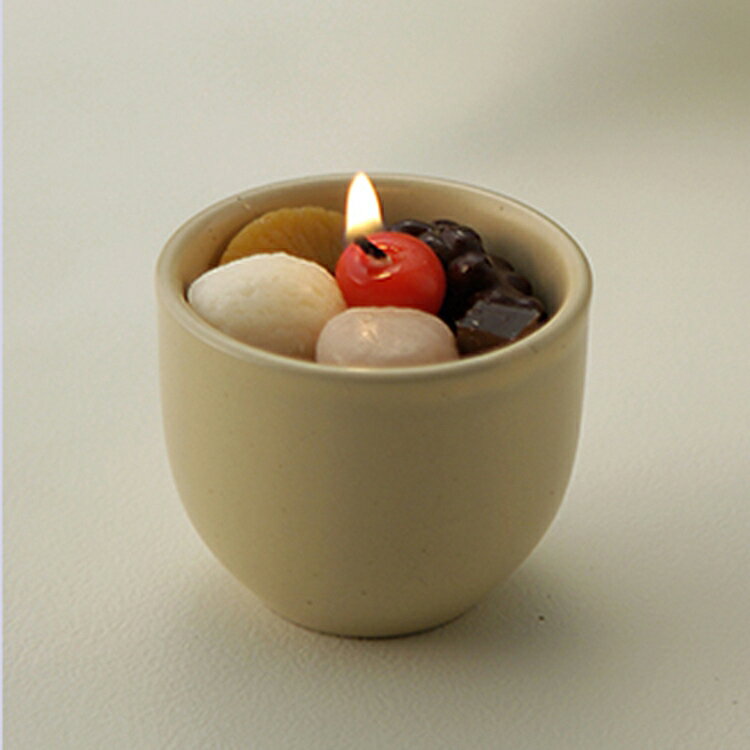 ろうそく 蝋燭 ローソク ミニロウソク カラー 和ろうそく ろーそく キャンドル 短いローソク ろう 仏壇用ろうそく 『 ローソク クリームあんみつ 』のサムネイル