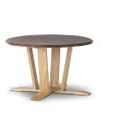 和風家具 ラウンドテーブル テーブル カフェテーブル ダイニングテーブル 幅100cm 高さ60cm おしゃれ 和モダン 木製 丸 ラウンド 北欧 くつろぎ-ラウンドテーブル100-60 リラックス八木研