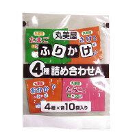 ●40袋（4種×10袋）。●おかか、たまご、わかめ、さけ各種×10袋入り ※食料品は商品の特性上返品をお受け出来ませんのでご注意下さい。（誤納品や不良品を除く）