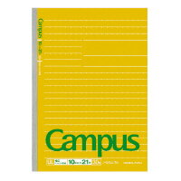 コクヨ キャンパスノート　（幅広ドット入り罫線）　セミB5　罫幅10mm　21行　30枚(ノD3ULTN)(61047426)