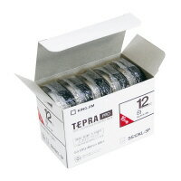 キングジム テプラPROテ-プ エコパック ロング 5個入り 白に黒文字 12mm (SS12KL-5P) キングジム テプラPROテ-プ エコパック ロング 5個入り 白に黒文字 12mm (SS12KL-5P)
