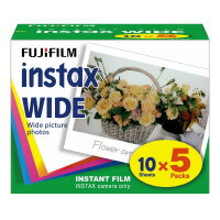 富士フイルム ワイド インスタントフィルム ISO感度800 10枚撮り×5パック (インスタツクスWIDEKR5)