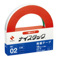 ニチバン ナイスタック 再生紙両面テープ 15mm×20m 大巻 (NW-15)