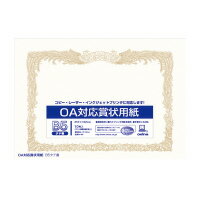 オキナ OA対応賞状用紙　B5タテ書き用（ヨコ型）　10枚入　(SX-B5)