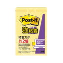 スリーエム ジャパン ポスト・イット強粘着 ノート パステル 75×50mm 90枚 イエロー(656SS-RPY)