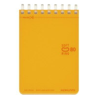 コクヨ ソフトリングノート（ドット入り罫線）　A7　80枚　オレンジ(メ-SV378BT-YR)