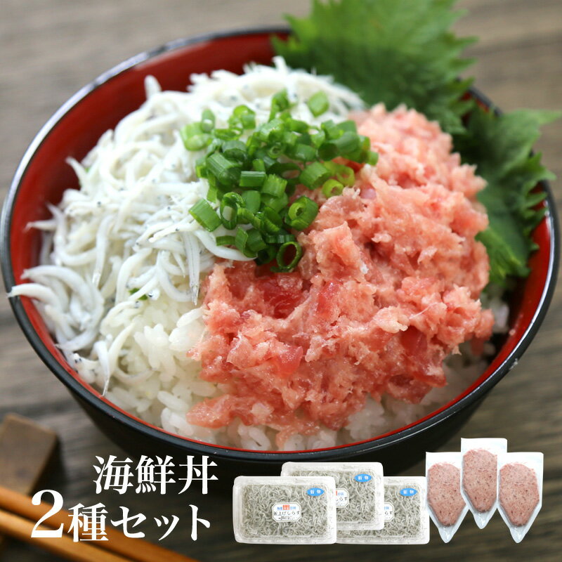 2023年新物入荷！【送料無料】海鮮丼2種類のセット　釜揚げ