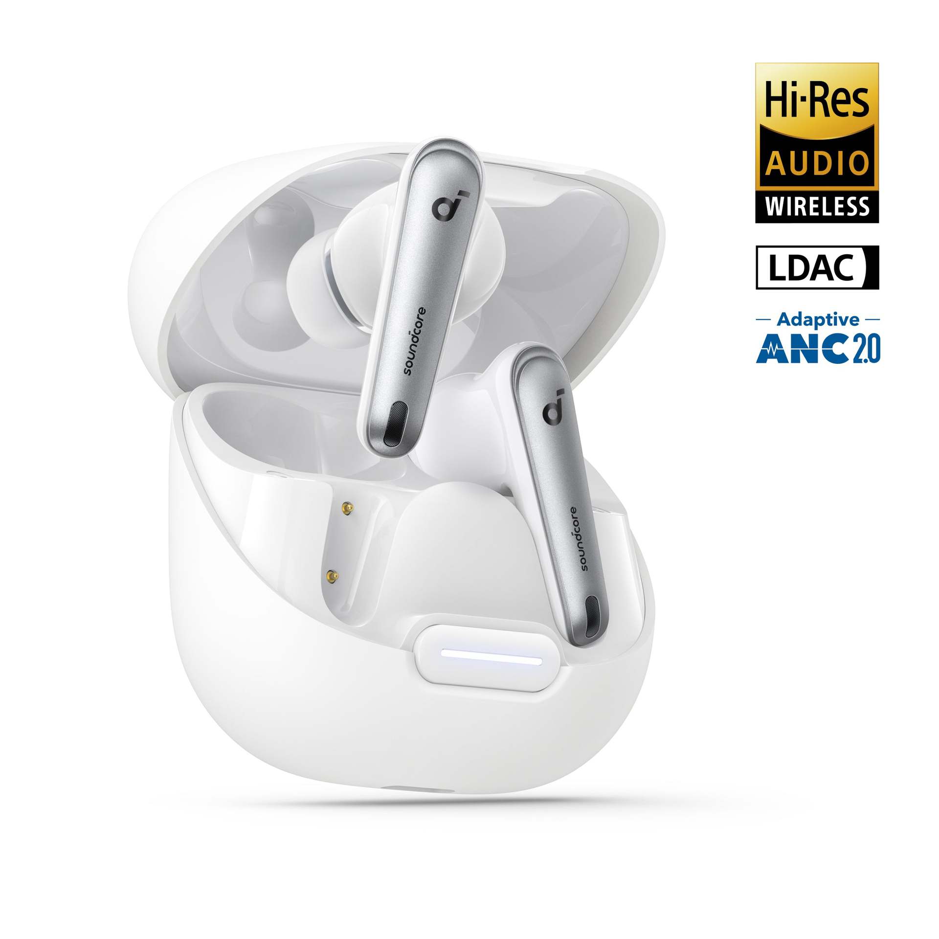 Anker Soundcore Liberty 4 NC ワイヤレスイヤホン Blueooth 5.3 完全ワイヤレスイヤホン ウルトラ ノイズキャンセリング 3.0 ワイヤレス充電 マルチポイント接続 外音取り込み 最大50時間再生 ハイレゾ対応 IPX4防水規格 PSE技術基準適合