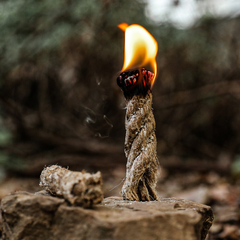 【10個セット】着火剤 麻の火口 麻縄 麻紐 麻ひも 火起こし 着火材 着火ロープ 火口 着火 道具 焚き火 キャンプ BBQ 薪ストーブ バーベキュー キャンプ用品 アウトドア用品 サバイバルグッズ