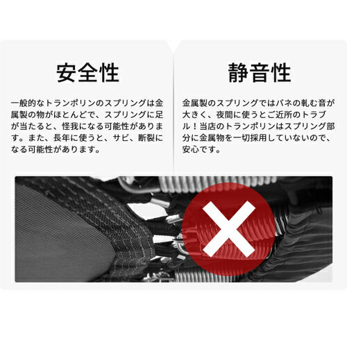 補助手すり付き トランポリン 耐荷重110kg 102cm ゴム 手すり 4段階調節 トレーニ...