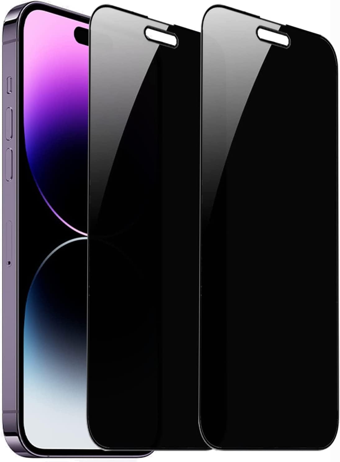 iPhone16/15/14 シリーズ 強化ガラス保護フィルム 360度 覗き見防止 iPhone16 Pro Max 用 ガラスフィルム 覗き見防止 360 全方向 液晶保護 フィルム のぞき見 強化ガラス アイフォン 16 のぞき見防止 360° 上下左右 見えない 全面保護/指紋防止/気泡ゼロ/貼り付け簡単のサムネイル