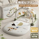 ベビージム ピアノプレイジム 新生児 赤ちゃん 幼児おもちゃ ベビープレイマット ピアノジム 室内遊具 光付き 音声出る 知育玩具 五感刺激 早期開発 Blue...