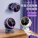 【2025夏新登場】USB扇風機 1台4役 卓上扇風機 デスク&壁掛け&クリップ&スマホスタンド 小型 せんぷうき 720°角度調節 100段階風量調節 長時間連続使用 超静音モーター搭載 大風量 熱中症 暑さ対策 空気循環 軽量 持運び便利 オフィス リビング 車 アウトドア 節電