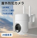 防犯カメラ 屋内/屋外 WiFi ネットワークカメラ みまもりカメラ 屋外カメラ 無線 2K超高清 355°回転 PTZ 自動追跡 全彩夜視 20m AI人形・車両・ペット検知 双方向通話 防水防塵 IP66 TF/クラウド保存 2.4G/5GHz対応 スマホ遠隔操作 簡単設置 警報通知 玄関/店/自宅見守り