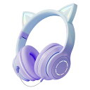 Bluetooth ヘッドホン ワイヤレスヘッドホン 密閉型 重低音 オーバーイヤーヘッドホン マイク付き 折りたたみ RGB LED付き 有線 無線 両用 メ...