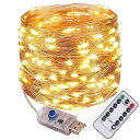 Yakia LEDイルミネーションライト 2024アップグレード版 クリスマスライト USB式 銅線 ワイヤーライト 5m 50個 10m 100LED球 20...