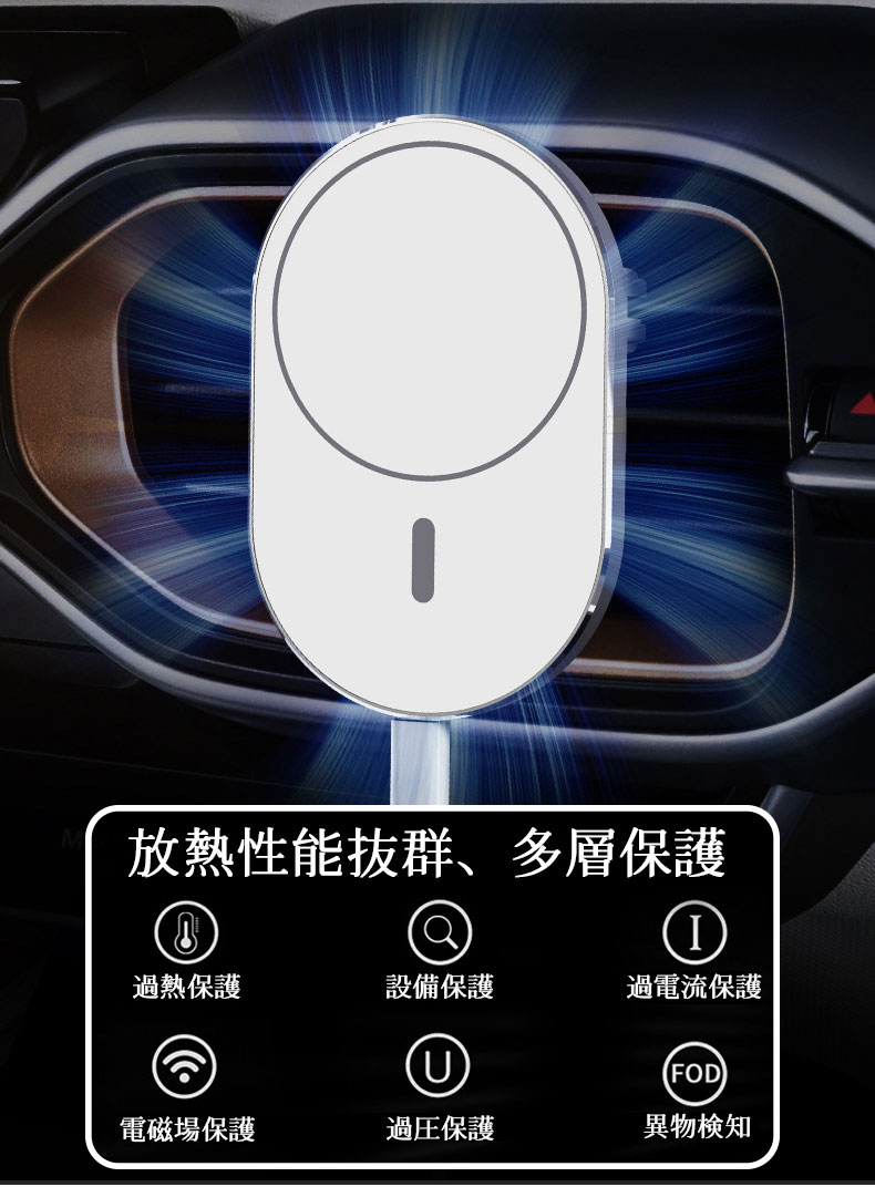 【送料無料】ワイヤレス充電器車載ホルダーMagSafe15W車載Qi急速充電マグネット超強磁力クリップ式落下防止360度回転片手操作iphone13/12/galaxy/androidなど対応エアコン吹き出し口スマホ車載スタンド一年保証