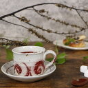 【11月1日限定11%OFFクーポン】信楽焼 コーヒーカップ 220ml(満水時) おしゃれ 和風 来客用 珈琲カップ コーヒーカップ&ソーサー 陶器 珈琲カップ ソーサー 信楽焼 水面(赤)コーヒー碗皿w408-05