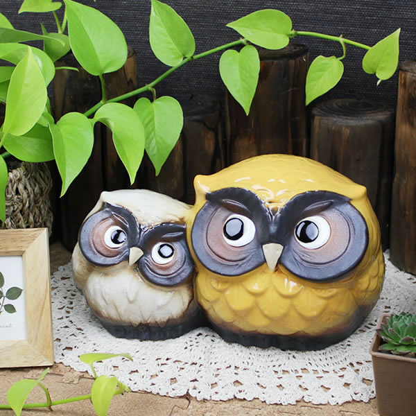 フクロウ置物㉕ - 家具 フクロウ置物㉕ - 家具