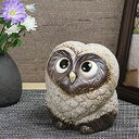 ラブふくろう小(古信楽)!信楽焼 梟 ふくろう置物 陶器フクロウ 信楽焼き フクロウ置物 ふくろう しがらきやき 陶器 やきもの 縁起物 ギフト fu-0109