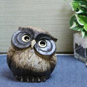【11月1日限定11%OFFクーポン】3号首かしげふくろう(粉引) 信楽焼 梟 ふくろう置物 陶器フクロウ 信楽焼き フクロウ置物 ふくろう しがらきやき 陶器 やきもの ふくろう fu-0148(3)
