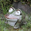 【今だけ8%OFFクーポン】信楽焼 10号笑い目蛙 縁起物カエル お庭に玄関先に陶器蛙 やきもの 陶器 しがらきやき 蛙 陶器かえる 信楽焼カエル ka-0042