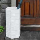 【今だけ限定11%OFFクーポン配布中】信楽焼 ホワイトマット六角 傘立て 陶器 白 玄関のインテリア 陶器 信楽焼かさたて 陶器傘立て 和風傘立て やきもの ...