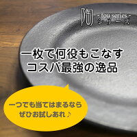 陶シリーズ陶-TOU-北欧黒おしゃれ信楽焼陶器白プレート鉢丸皿皿ct-0022