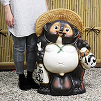 信楽焼き大きな25号福タヌキ