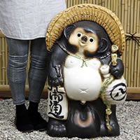信楽焼き25号福ひねりタヌキ