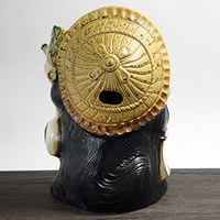 信楽焼きフクロウ持ち狸