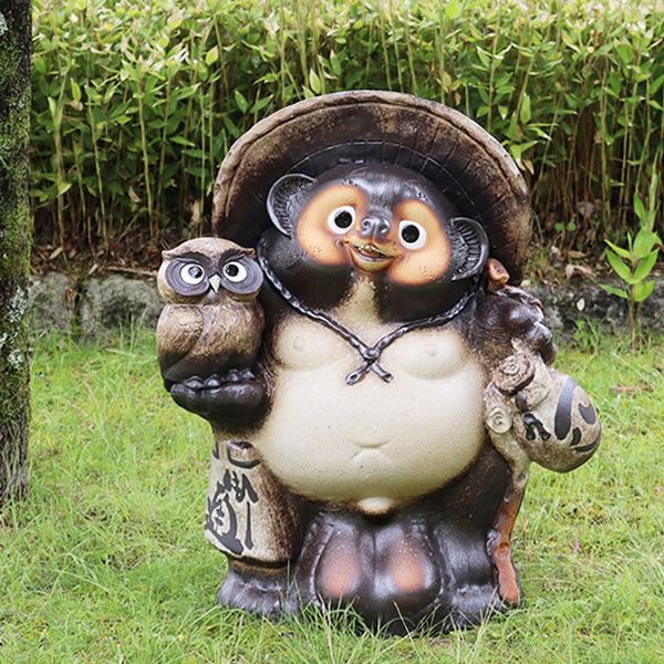楽天市場】たぬき 置物(エクステリア・ガーデンファニチャー 楽天市場】たぬき 置物(エクステリア・ガーデンファニチャー