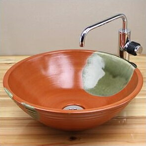 【11月9日20時開始10%OFFクーポン】信楽焼 火色手洗い鉢 飽きのこない洗面鉢 お洒落な洗面器 手洗器 手洗鉢 洗面ボール 洗面シンク 陶器 洗面台 手洗い鉢 洗面ボール 洗面陶器 やきもの 和風 tr-2084