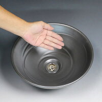 コゲ茶色(小型)手洗い鉢