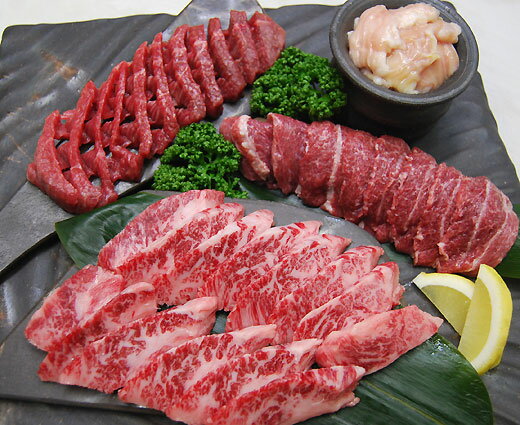 松阪牛 焼肉パーティーセット小匠 600g カルビ・ホホ肉・ダイヤモンドカット・ホルモン焼きの4点セット