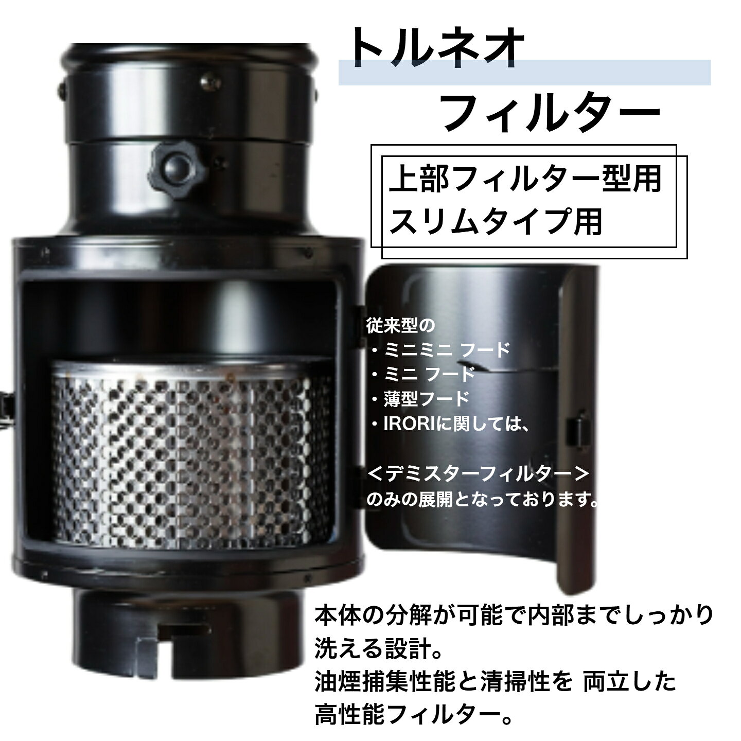 焼肉フード トルネオフィルタースリムタイプ用・上部フィルター型用