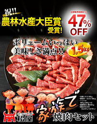 ◆◆破格◆◆ 家族　焼肉1.5kgセット☆　【送料無料】　BBQ　バーベキューに☆　バーベキューセット