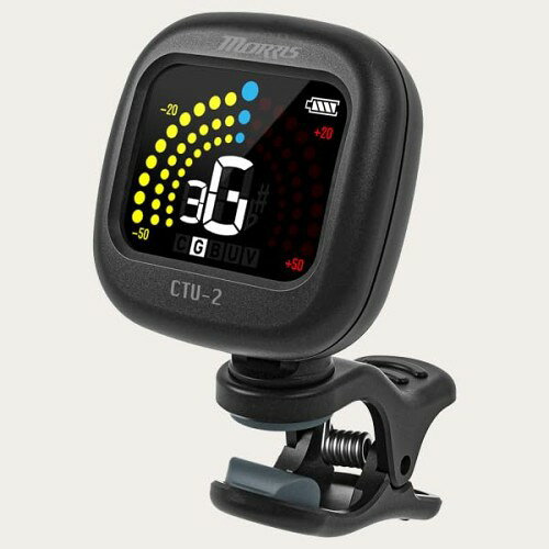 ・チューニングモード:クロマティック、ギター、ベース、ウクレレ、ヴァイオリン・感度範囲:A0(27.5Hz)~C8(4186.0Hz) ・A4:440Hz(固定)・測定精度:±1cent ・内蔵電池:3.7V90mAh・充電池駆動時間:最大約270分 ・寸法:39(W)×41(D)×43(H)mm・重量:23g
