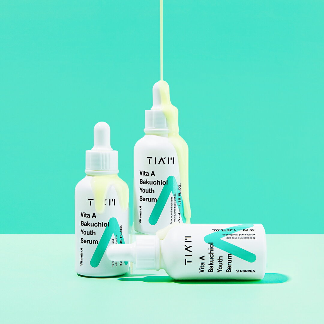 Tiam ティアム ビタミンA バクチオールユースセラム 40ml 美容液 エイジングケア しわ たるみ フェイスライン お肌 弾力 乾燥 保湿 お肌 キメ ターンオーバー ほうれい線のサムネイル